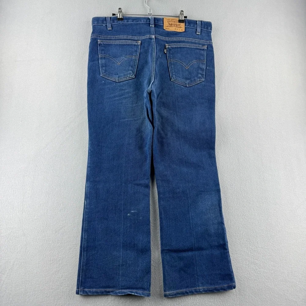 Vintage Levis Jeans MEns 38x30 (Fits 36x28) Blue 517 Bootcut‎ Cotton Blend 2001